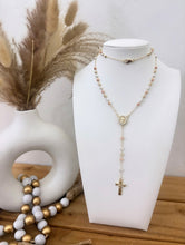 Load image into Gallery viewer, Circle Virgencita Rosary- TriColor