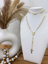 Load image into Gallery viewer, San Benito Rosary- Gold