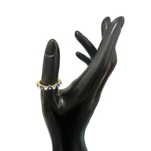 Load image into Gallery viewer, Evil Eye Band Ring II (Adjustable)