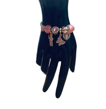 Load image into Gallery viewer, Pink San Juditas Butterfly Virgencita Charm Bracelet