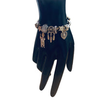 Load image into Gallery viewer, White San Juditas Vigencita Dreamcatcher Charm Bracelet