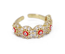 Load image into Gallery viewer, Mal De Ojo Adjustable Ring