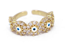 Load image into Gallery viewer, Mal De Ojo Adjustable Ring