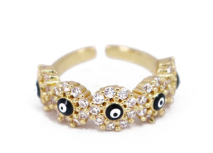 Mal De Ojo Adjustable Ring