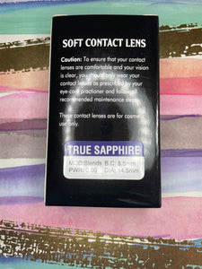 True Sapphire Eye Contacts