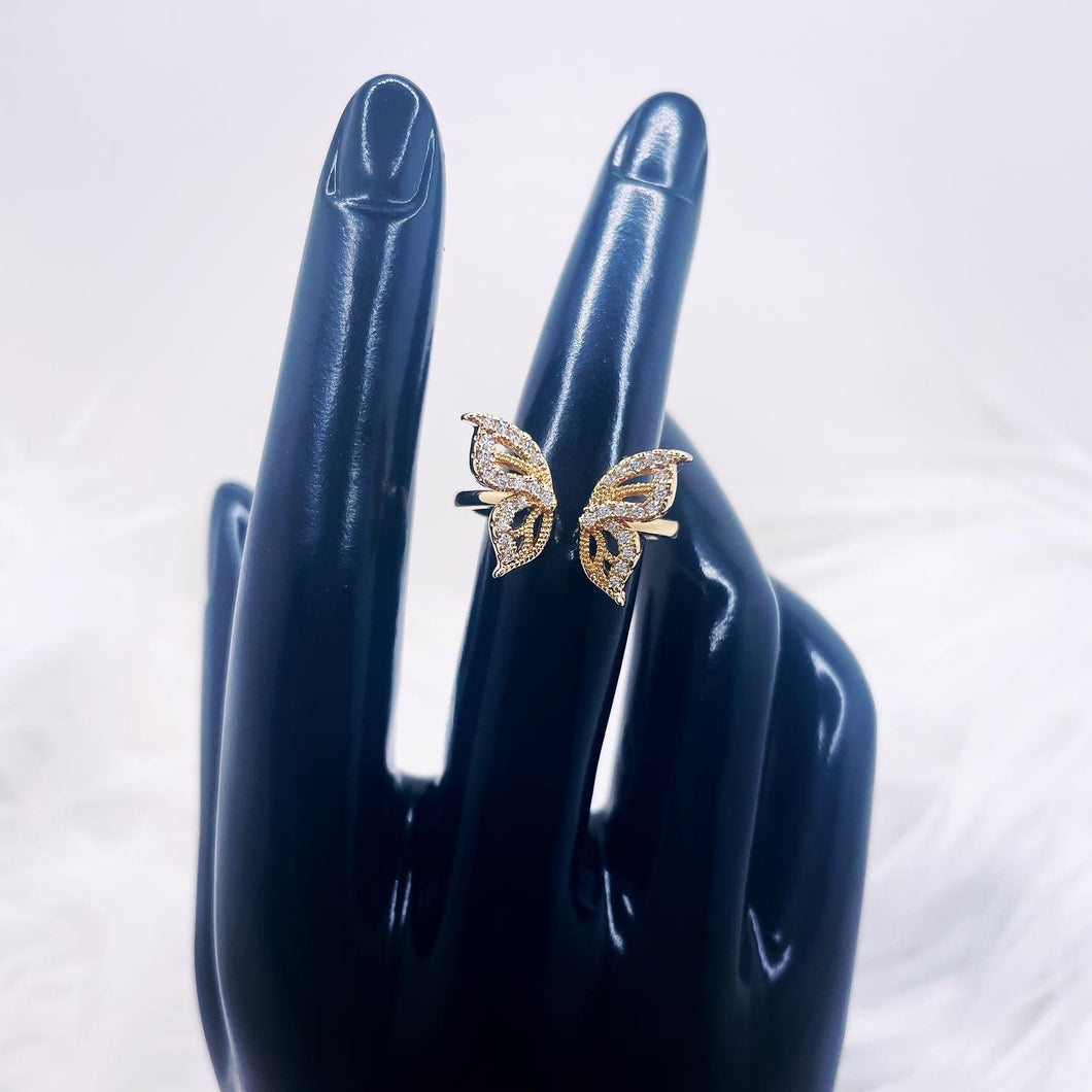 Close Up Front Butterfly Ring