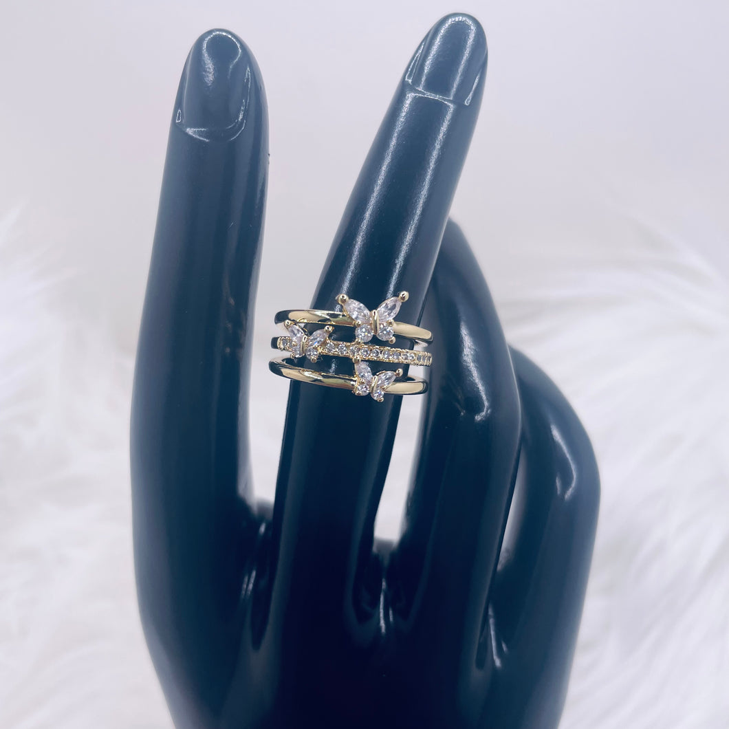 Trio Butterfly Ring