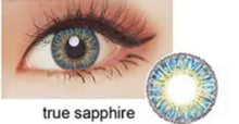 Load image into Gallery viewer, True Sapphire Eye Contacts