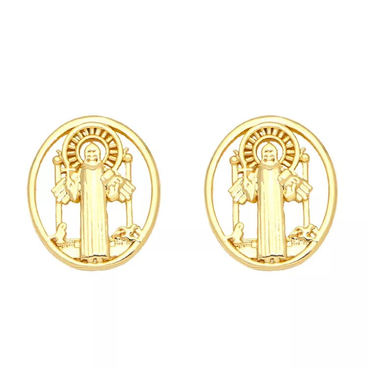 St. Benedict Stud Earrings