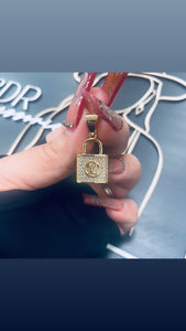 LV Lock Pendant