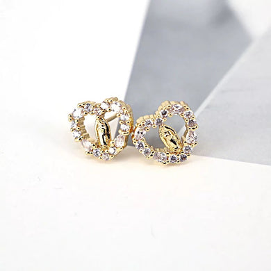 Heart Virgencita Stud Earrings