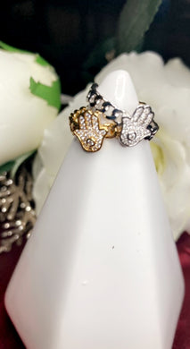 Bling Hamsa Hand Ring